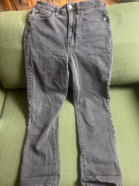 Madewell Curvey Perfect Vintage Straight Jean - Dark Gray